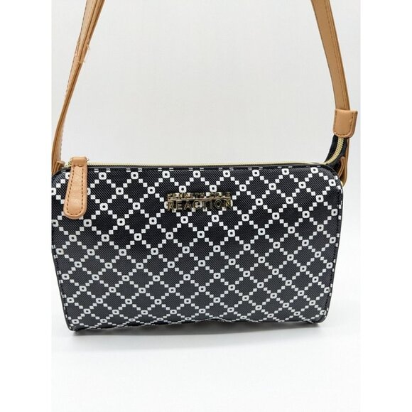 KENNETH COLE REACTION faux-leather women's crossbody bag - BLACK/WHITE - Picture 5 of 9